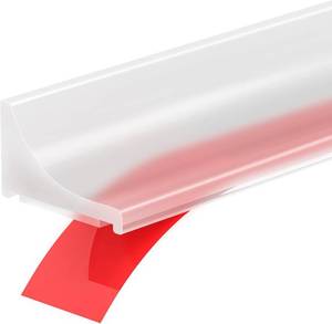 lot 21026 image: 39Inch Shower Threshold Water Dam, Self-Adhesive Silicone Shower Barrier Water Stopper Shower Door Bottom Seal Strip Shower Splash Guard for Bathroom Kitchen Bathtub