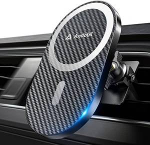 lot 21049 image: andobil Upgraded for Magsafe Car Mount Pro Strongest Magnet, Big Phone Friendly 360  Rotation Magnetic Phone Holder for Car Vent for iPhone 17 Pro Max 1615141312 Samsung S26S25 (Carbon Fiber)