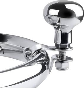 lot 21070 image: AISI 316 Stainless Steel Boat Steering Wheel Knob Marine Sport Maneuvering Konb Steering Spinner Knob Wheel Suicide Knob Swivel