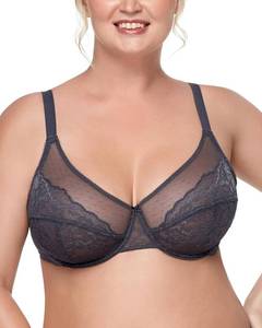 lot 21082 image: HSIA Minimizer Bras for Women Enchante Full Coverage Underwire Bras Plus Size Lifting Floral Lace Bra for Heavy Breast Size 38D