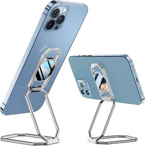 lot 21083 image: A-LuGei & Phone Kickstand Ring Holder, Magnetic Cell Phone Grips, Phone Stand for Desk, Adhesive Phone Holder for Hand, 360  Rotation Ring for Back of iPhone Case