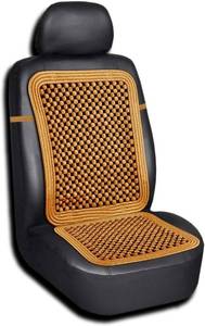 lot 20945 image: Zento Deals Natural-Wood Beaded Seat Cover with high Ventilation (Natural wood1)