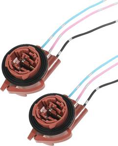 lot 20951 image: bylikeho 2PCS Turn Signal Socket,Tail Light Socket,Car Accessories Brake Light Socket Pre-Wired Harness Sockets,3156 3157 LED Bulb Adapters,Compatible with Turn Signal Light,DRL Lamps,BrakeTail Light