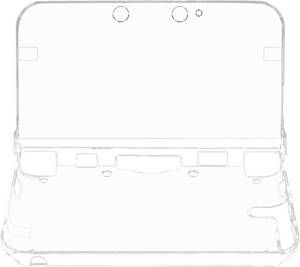 lot 20961 image: OSTENT Protective Clear Crystal Hard Guard Case Cover Skin Shell for Nintendo 3DS XL LL Color Clear White