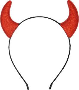 lot 20969 image: Ellzk Glitter Devil Horns Halloween Headband Fancy Dress Devil Hairband Cosplay