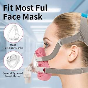 lot 20976 image: 3Pcs CPAP Mask Liners Lightweight - Soft Cushion Cover Compatible with F20 & F10 Full Face Masks - Washable, Reusable, Breathable Fabric for Sleeping (Pink)