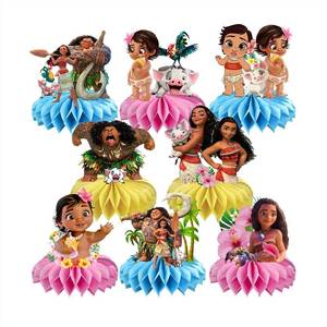 lot 21115 image: 8Pcs Moanana Table Centerpiece Birthday Party Supplies Double Side Table Decorations for Kids Party Decorations