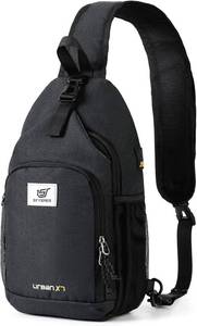lot 21160 image: SKYSPER Sling Bag RFID Crossbody Sling Backpack Cross Body Shoulder Bag Travel Hiking Daypack for Women Men(Black)