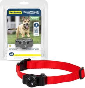 lot 21161 image: PetSafe Ultralight Pet Fence Receiver Collar for Dogs and Cats Over 8 lb. - Waterproof with Tone and Static Correction - Electric Dog Collar - from the Parent Company of Invisible Fence Brand