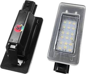 lot 21168 image: YoRise 2PCS Car LED License Plate Light Kit, Automotive Rear Tag Lamp Replacement Accessories, Car License Plate Lighting Bulb Assembly for Most Vehicles (White)