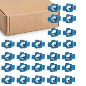lot 21175 image: (100 Pcs) 38-16 Strut Channel Nuts with Twist Tab,Strut Channel Cone Nuts - Easy Positioning for American Channel Support Systems, Solar Panels Mounting