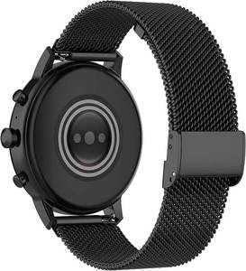 lot 21193 image: ECSEM Metal Loop Bands Compatible for iTouch Sport 4 Adjustable Stainless Steel Replacement Wristbands Quick Release Watch Strap for iTouch Smartwatch Women Men