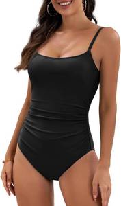 lot 21204 image: Eomenie Womens One Piece Swimsuits Tummy Control Ruched Bathing Suit 1 Piece Swimwear Size Medium