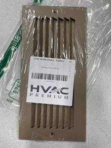 lot 21212 image: HVAC Premium 10 x 4 Duct Opening Flat Stamped Steel Return Air Grille - Sidewall and Ceiling - HVAC Vent Duct Cover - Brown Outer Dimensions 11.75w X 5.75h