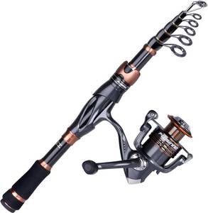 lot 21327 image: PLUSINNO Reel, Bronze Warrior Toray IM6 Stainless Steel BB Spinning Reel, Travel Freshwater Fishing Gear - REEL ONLY