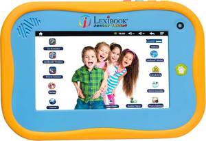 lot 21330 image: Lexibook Junior Tablet - The Entertaining & Learning Android Tablet for Kids 3-6, sturdy design, front camera, educational and fun content   Blueyellow   MFC280EN