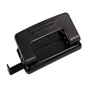 lot 20809 image: 2 Hole Paper Punch 14, Metal Blue 2 Hole Puncher for File Folder, Adjustable Low Force Looseleaf Double Punch Capacity 10 Sheet for A4A5B5, Mini Stapler for Office Home Supplies, Black