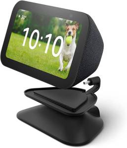 lot 20813 image: Echo Show 5 (3rd Gen) Adjustable Stand with USB-C Charging Port  Charcoal