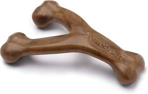 lot 20816 image: Benebone Wishbone Durable Dog Chew Toy for Aggressive Chewers, Made in USA, Small, Real Bacon Flavor
