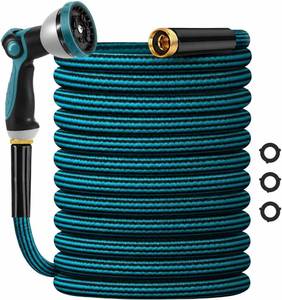 lot 20888 image: Garden Hose 50ft, Non-Expanding Water Hose Ultra Lightweight, Kink-Free, Sturdy, Flexible, Abrasion Resistant Hose for Yard, Lawn, Outdoor, Marine and Camper