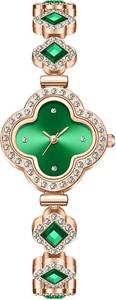 lot 21213 image: ADSBIAOYE Luxury Women Wrist Watches Unique Rose Gold Diamond Bracelet Watch Fashion Dress Quartz Watches for Women Gift