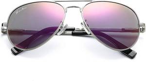 lot 21218 image: Pro Acme Classic Polarized Aviator Sunglasses 100% UV Protection, 52mm 58mm 63mm