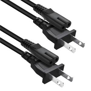 lot 21229 image: 2-Pack 10Ft AC Power Cord Plug for TCL Roku Smart TV 24 32 40 42 43 48 50 55 60 65 75 85 TV, Sony SRS XP500 XP700 XB72, GTK-XB60 XB90 XB5 XB7, MHC V13 V71 Speaker Replacement Charger Cable
