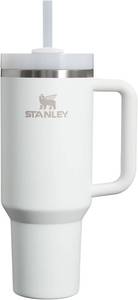 lot 21230 image: STANLEY Quencher H2.0 Tumbler with Handle and Straw 40 oz  Flowstate 3-Position Lid  Cup Holder Compatible for Travel  Insulated Stainless Steel Cup  BPA-Free  Frost