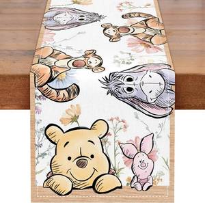 lot 21231 image: Winnie Baby Shower Decorations, The Pooh Birthday Party Decor, Winnie Tablecloth,Tablecloth Oh Baby Gender Reveal Birthday Party Supplies for Kids Boys Girls, Neutral Gender Reveal Decor