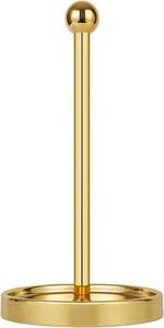 lot 21232 image: Ivilon Countertop Paper Towel Holder - Modern Sleek Ball Minimalist Design - Color Gold Polished