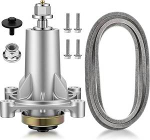 lot 21238 image: 46 Mower Deck Spindle Kit Compatible with Husqvarna YTH22V46 YTH20K46 YTA22V46 Craftsman Spindle Mandrel Assembly Replacement Kit Replaces 187292 192870 532187281 and 405143 Deck Belt