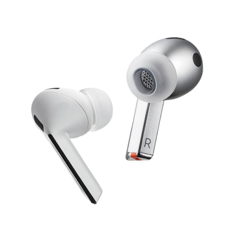 lot 63093 image: Earfit MAX for Galaxy Buds 3 Pro - Galaxy Buds Pro 3 Ear Tips - Premium Silicone Earbud Tips for Samsung Galaxy Buds 3 Pro -SMAPP-Certified- Noise Cancellation (Phantom Black, MS) replacement only - Retail $21