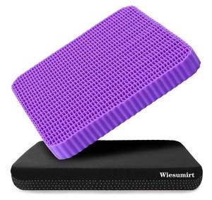 lot 17152 image: Innovative Gel Seat Cushion for Long Sitting, Large Cooling Supportive Seat Cushion for Back, Sciatica, Tailbone Pain Relief, Used for Office Chair, Wheelchair, Car, Stadium, Kayak - Retail $45