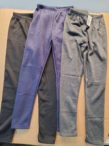 lot 17193 image: Lot of 3 Casual Sweatpants Black Navy Gray 12-14Y - Retail $15