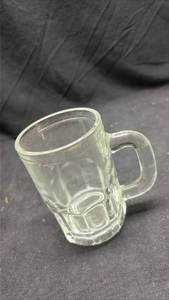 lot 867 image: Clear Glass Coffee Mug with Handle - Neodymium Glow
