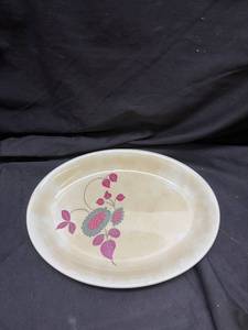 lot 919 image: Crown Potteries Floral Pattern Serving Plate