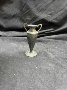 lot 939 image: Art Nouveau Style Pewter Handled Vase