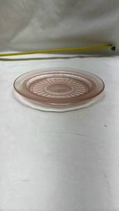 lot 961 image: Pink Depression Glass Small Plate