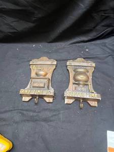 lot 1002 image: Any Time Is Coffee Time Wall Hook Plaques Set of 2