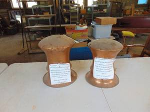 lot 3258 image: 2 Copper Mooring Caps