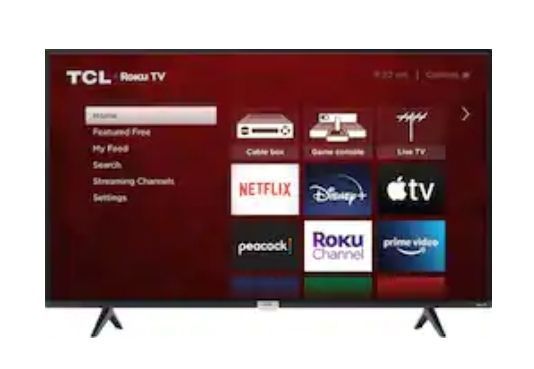 lot 10000 image: TCL - 65 Class 4 Series 4K UHD Smart Roku TV - Retail $400 cracked screen
