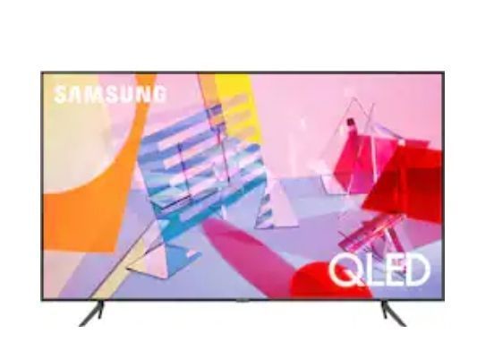 lot 10002 image: Samsung - 85 Class Q60T Series QLED 4K UHD Smart Tizen TV - Retail $500- cracked screen