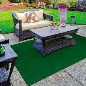 lot 22 image: Indoor Outdoor Area Mat Rug �� Charcoal Black - Retail $45