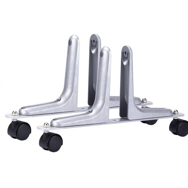 lot 2012 image: 2 Packs Room Divider Screen Holder Movable Wheel Thickened Privacy Room Divider Partition (Silver)