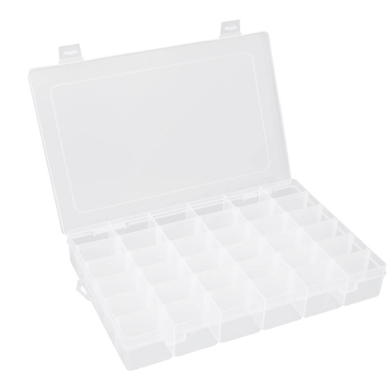 lot 2043 image: OALCQ 36 Grids Bead Organizer Box Tackle Box Organizers and Storage Rock Collection Box Washi Tape Organizer Box Organizer Plastic Organizer Box Bead Box Small Organizer Box Retail $10.35