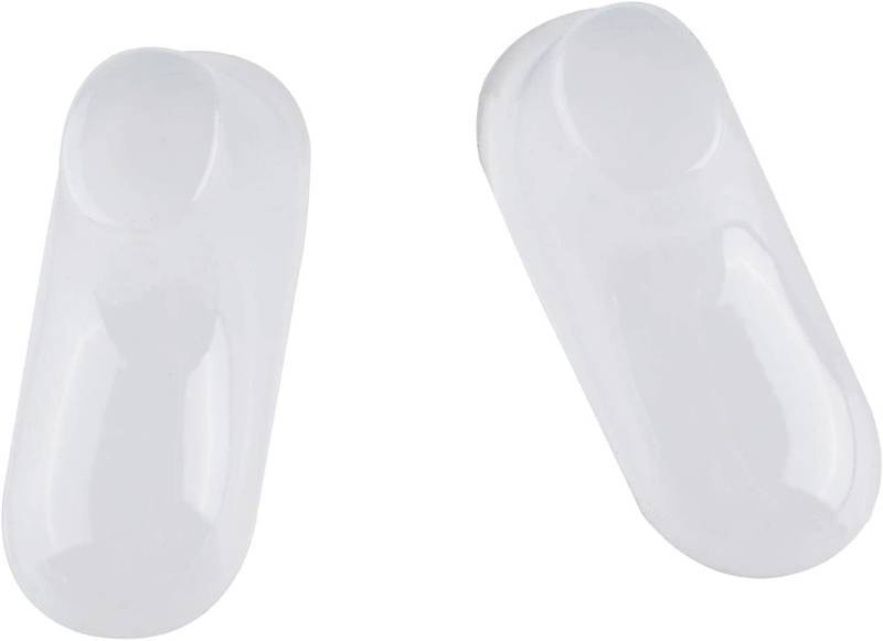 lot 2041 image: 50Pcs Clear Plastic Baby Feet Display, Baby Booties Crochet Shoes Socks Showcase, Toddler Shoes Supports Shoe Forms Stand Holder for Store and Home Use, 25Pair, 8CM - Retail $11