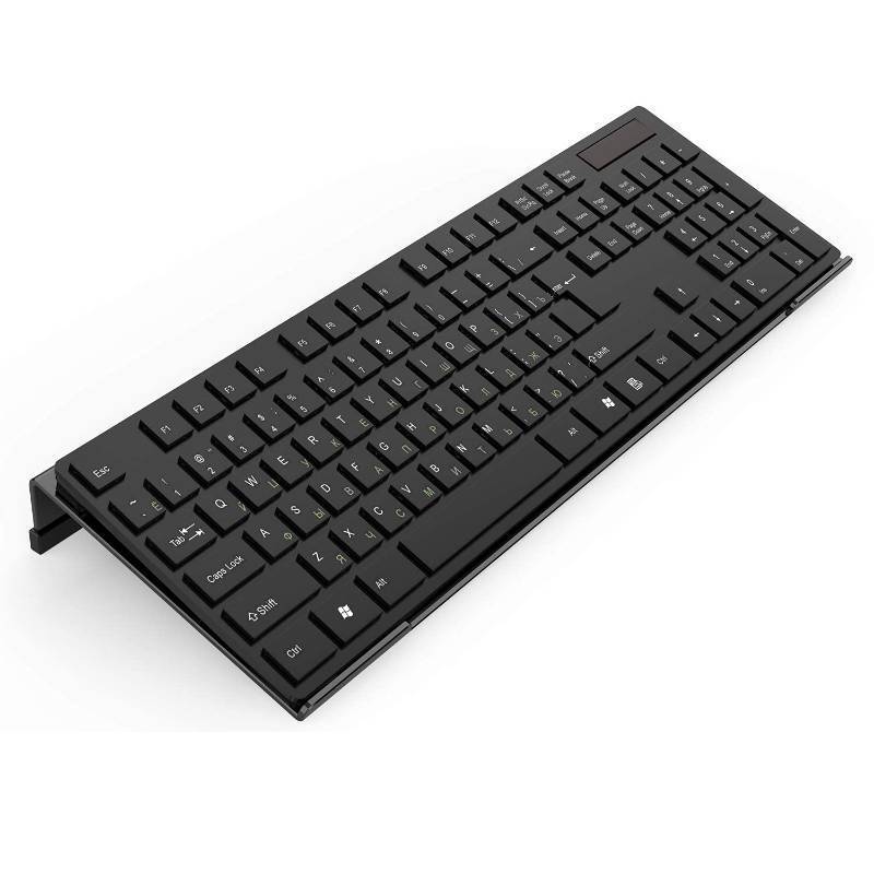 lot 2061 image: Acrylic Tilted Computer Keyboard Stand for Ergonomic Typing, Keyboard Tray Holder with Silicone Non-Slip Case, Black