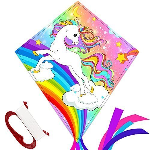 lot 2075 image: Unicorn Kite for Kids Ages 4-8 Boys Retail $16.39