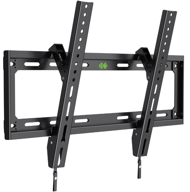lot 2101 image: USX Mount UL Listed TV Mount Low Profile for Most 26-60 Flat Screen LED, LCD, Curved TVs, TV Wall Mount Bracket Tilt VESA 400x400mm- Up to 99lbs, Quick Lock and Release to Mounts on 12 16 Stud - Retail $22