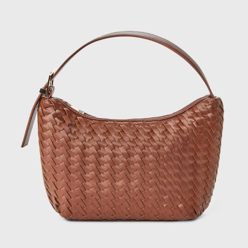 lot 2108 image: Mini Woven Shoulder Bag - A New Day Brown - Retail $25